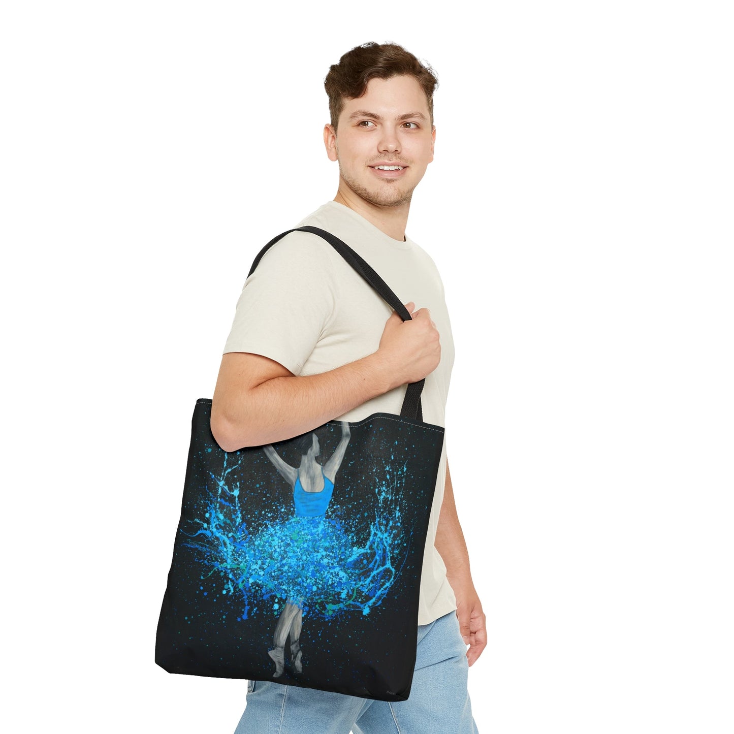 Tote Bag - GLOW IN THE DARK DANCE - Bags BY Albert Levi Art
