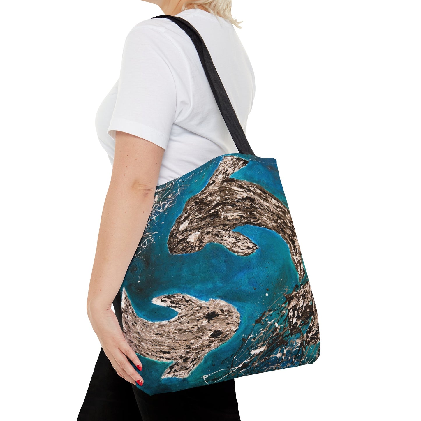 Tote Bag - HARMONY OF KOI - Bags BY Albert Levi Art