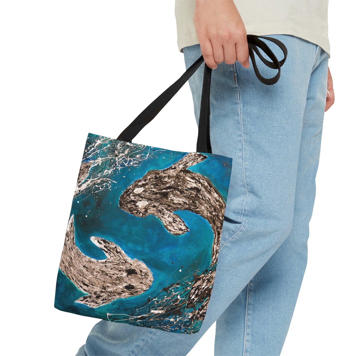 Tote Bag - HARMONY OF KOI - Bags BY Albert Levi Art