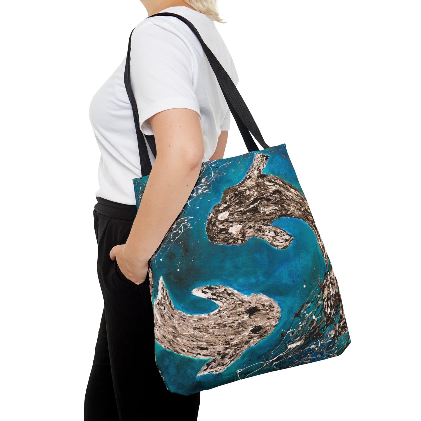 Tote Bag - HARMONY OF KOI - Bags BY Albert Levi Art