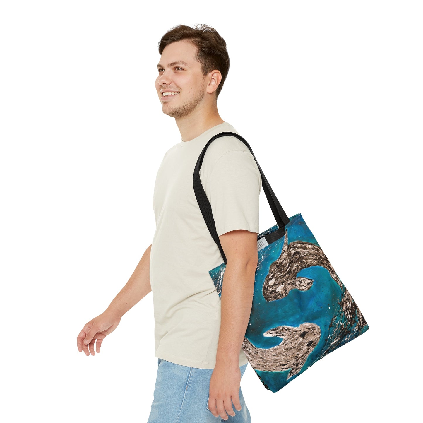 Tote Bag - HARMONY OF KOI - Bags BY Albert Levi Art