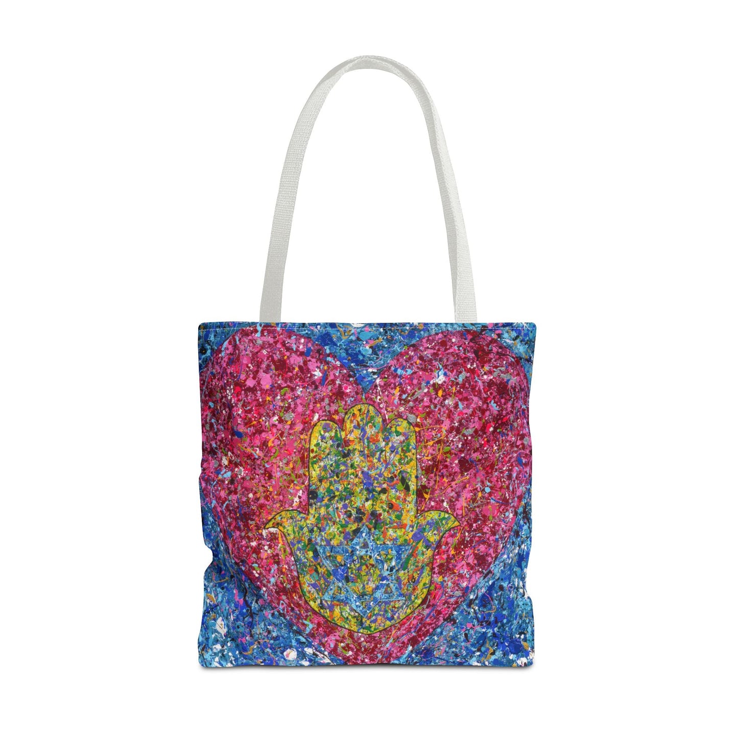 Colorful Bags: "Tote Bag - Heart Of Protection" by Albert Levi Art