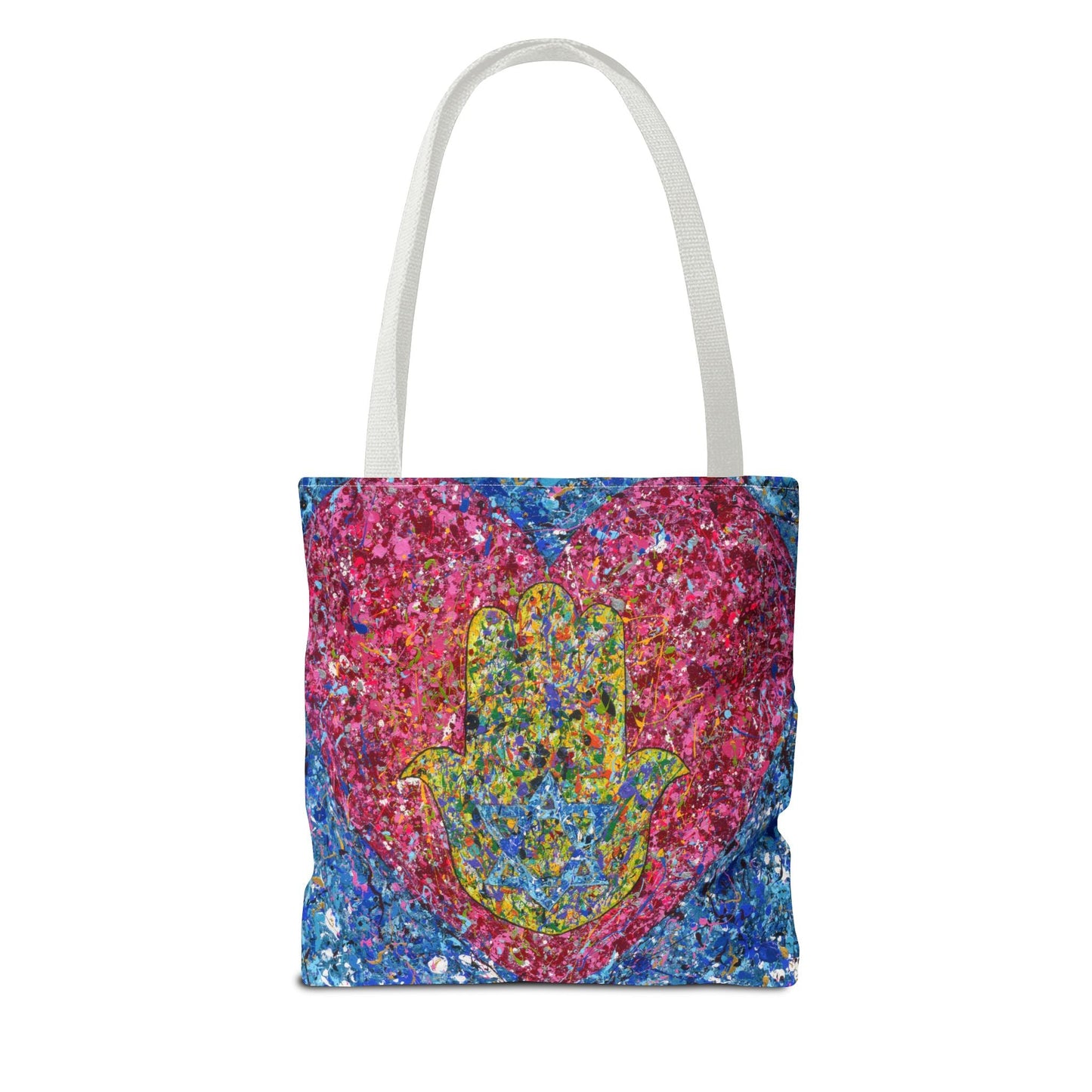 Colorful Bags: "Tote Bag - Heart Of Protection" by Albert Levi Art