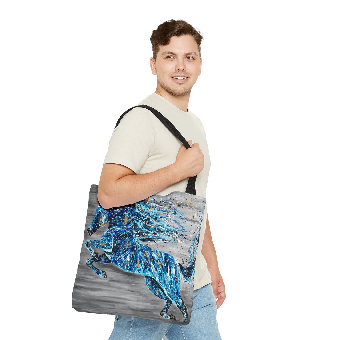 Tote Bag - MAJESTIC JUMP - Bags BY Albert Levi Art