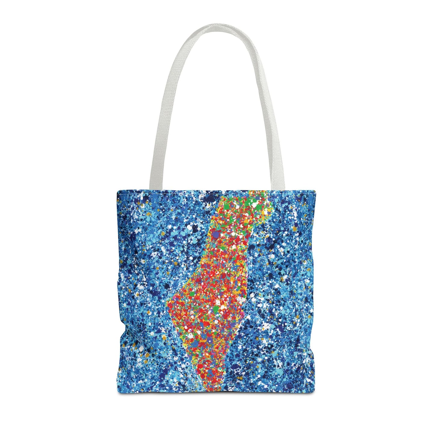 Colorful Bags: "Tote Bag - Map Of Israel" by Albert Levi Art