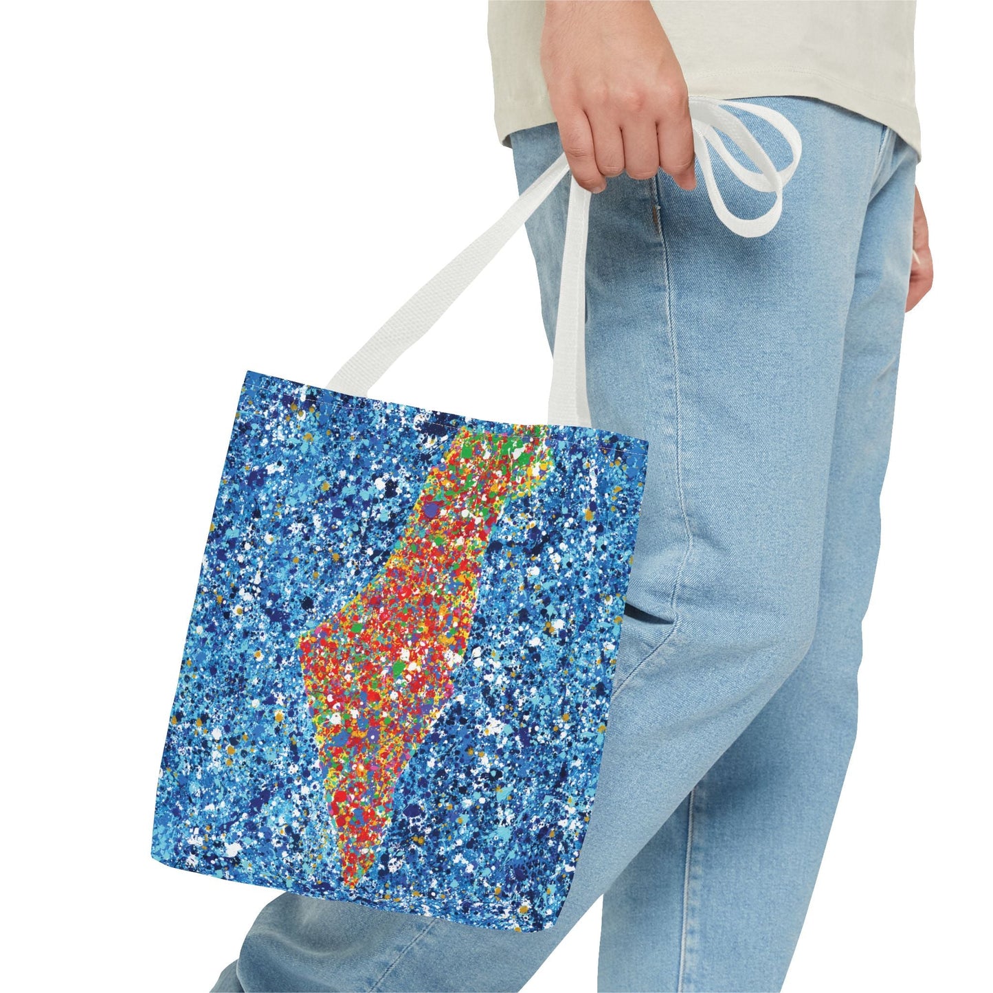 Colorful Bags: "Tote Bag - Map Of Israel" by Albert Levi Art