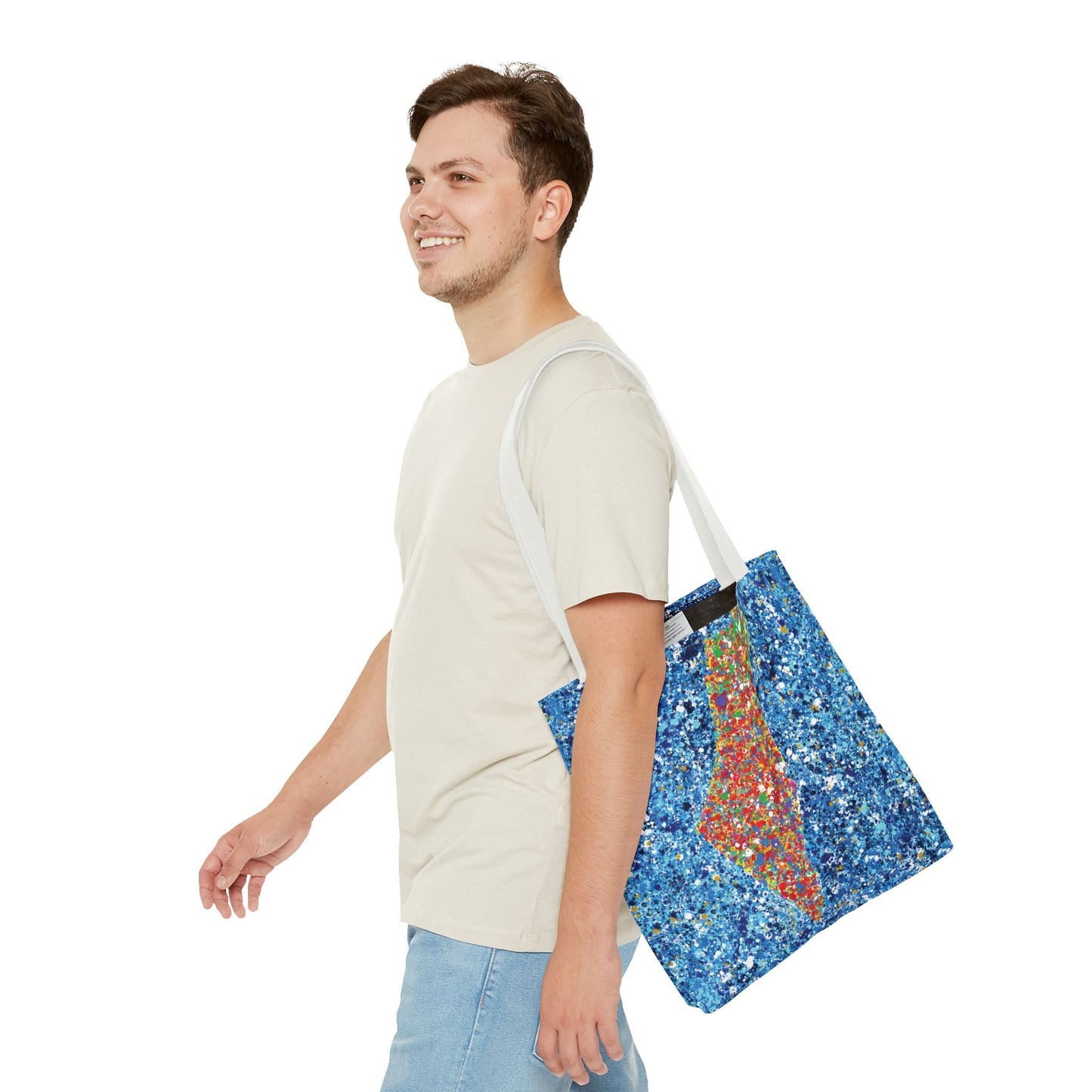 Colorful Bags: "Tote Bag - Map Of Israel" by Albert Levi Art