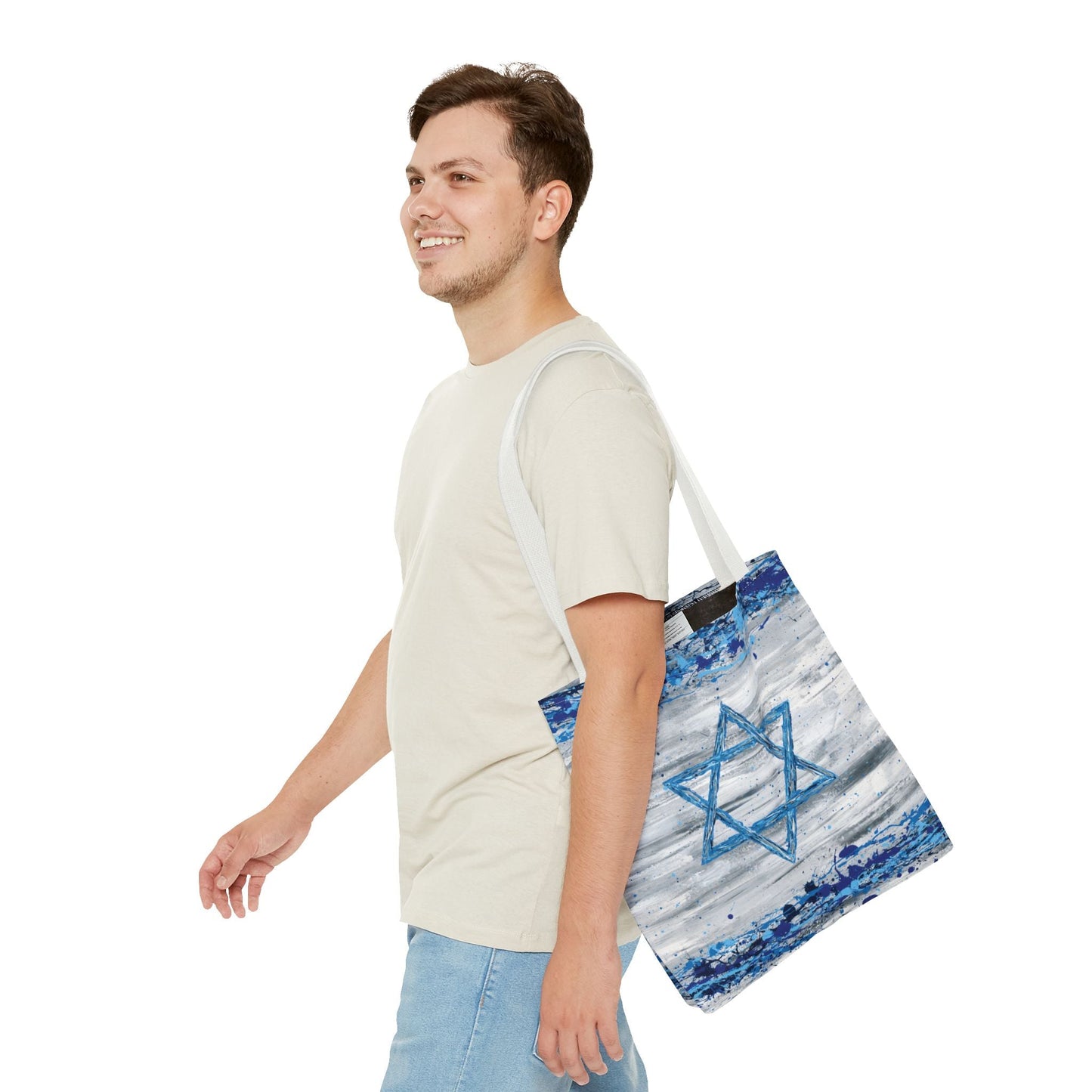 Colorful Bags: "Tote Bag - Our Connection" by Albert Levi Art