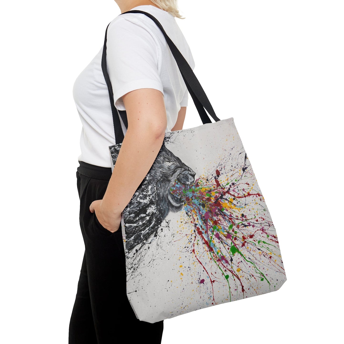 Tote Bag - Roar Lion - Bags BY Albert Levi Art