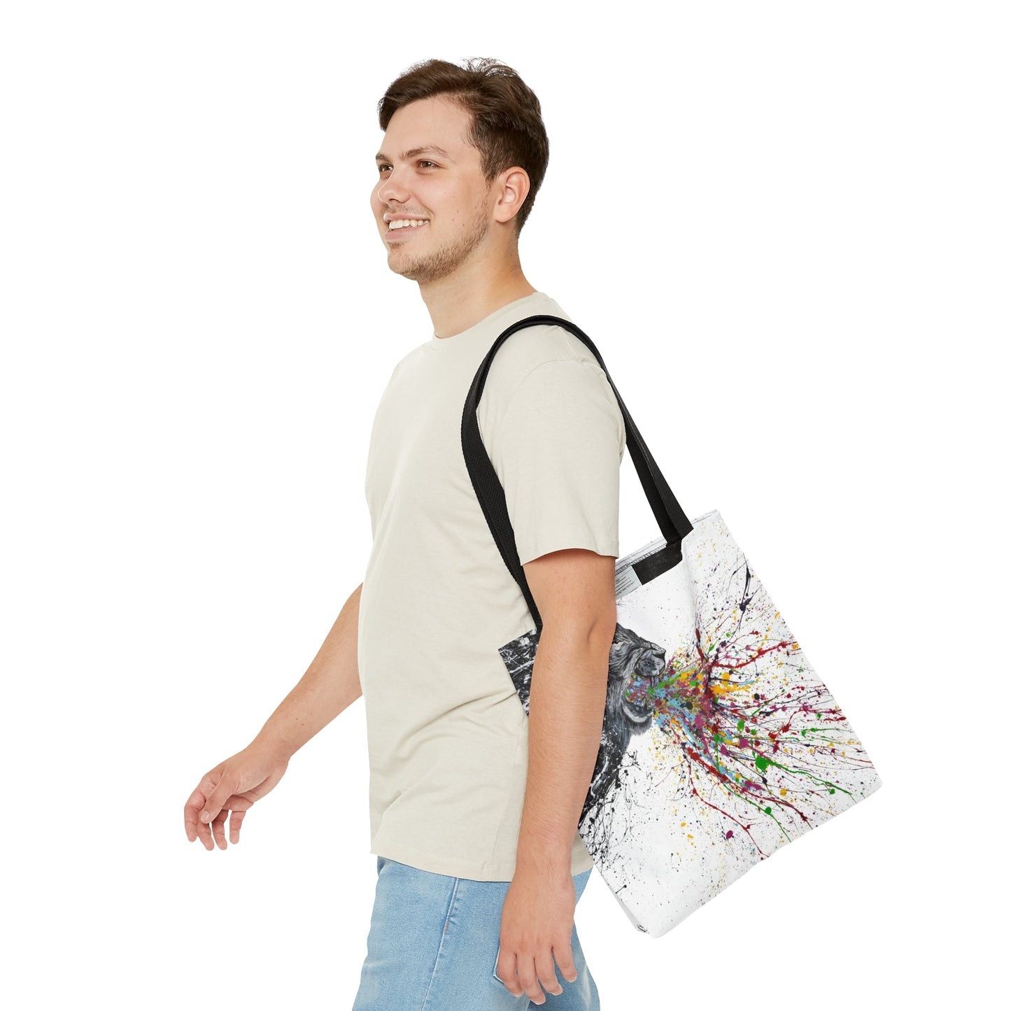 Tote Bag - Roar Lion - Bags BY Albert Levi Art