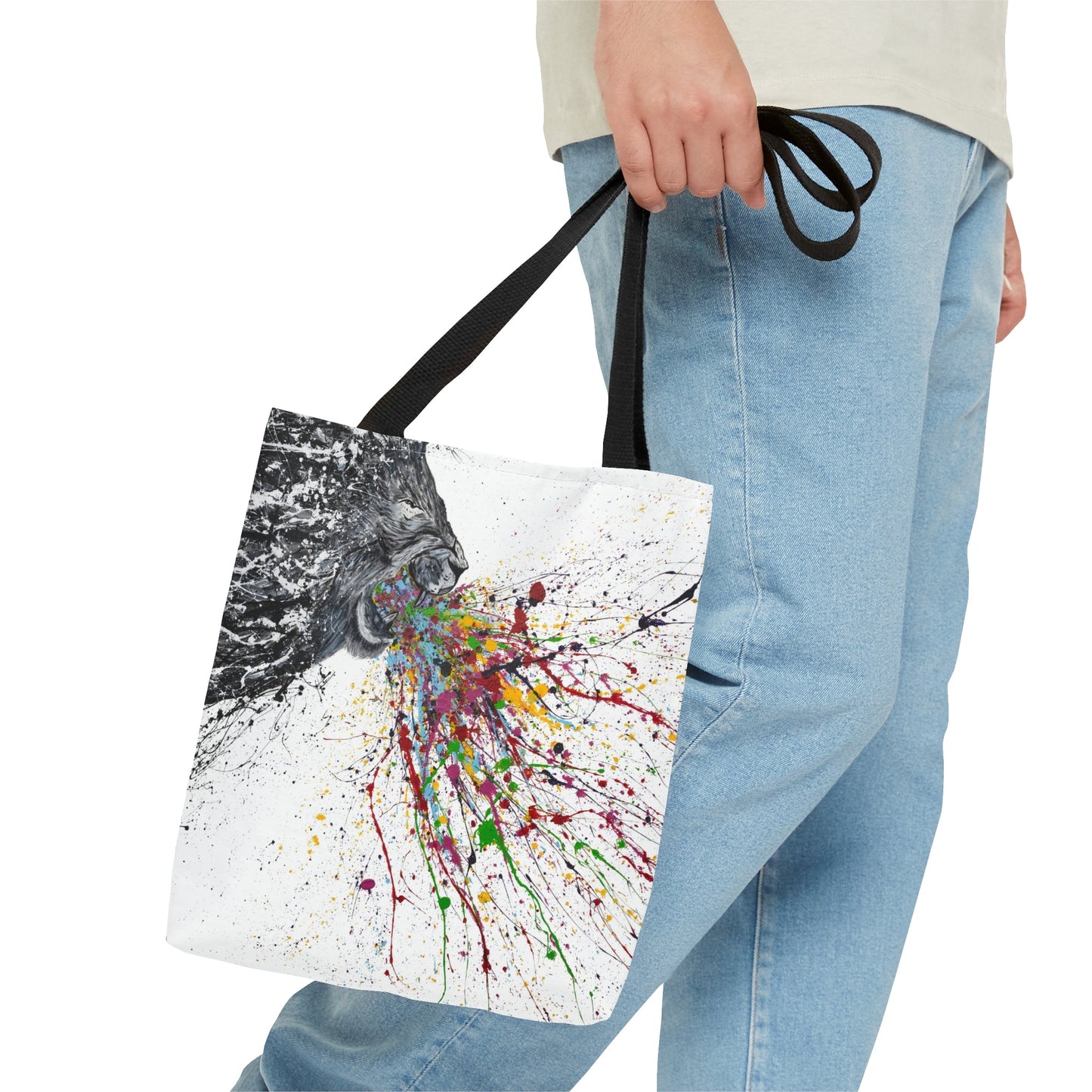Tote Bag - Roar Lion - Bags BY Albert Levi Art