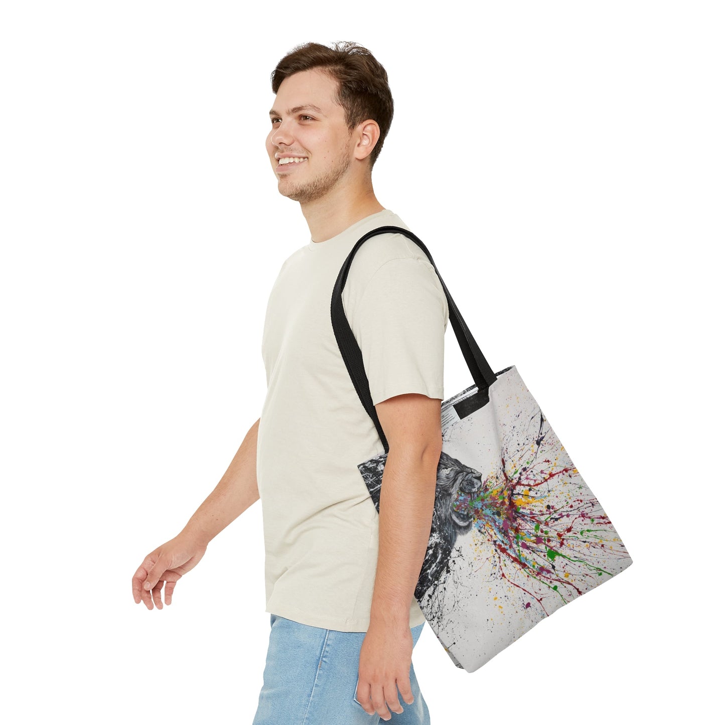 Tote Bag - Roar Lion - Bags BY Albert Levi Art