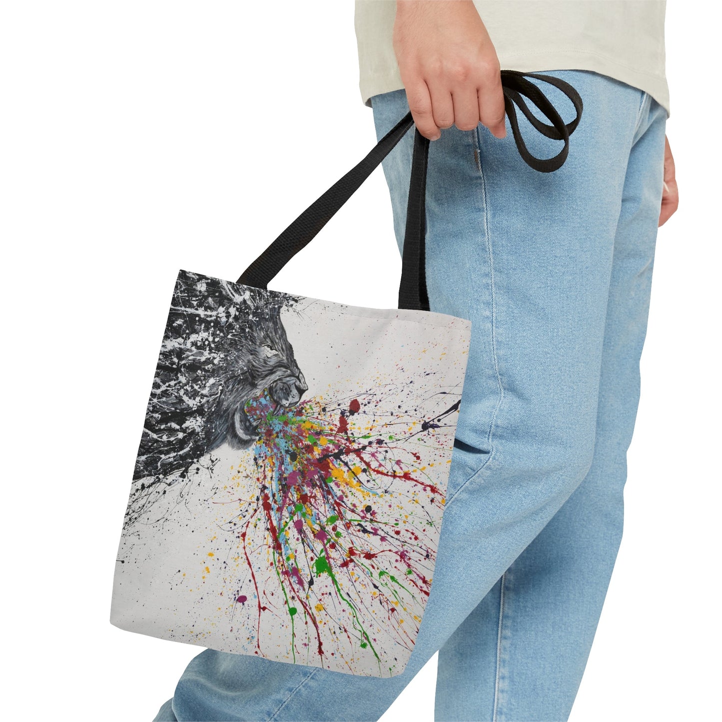 Tote Bag - Roar Lion - Bags BY Albert Levi Art