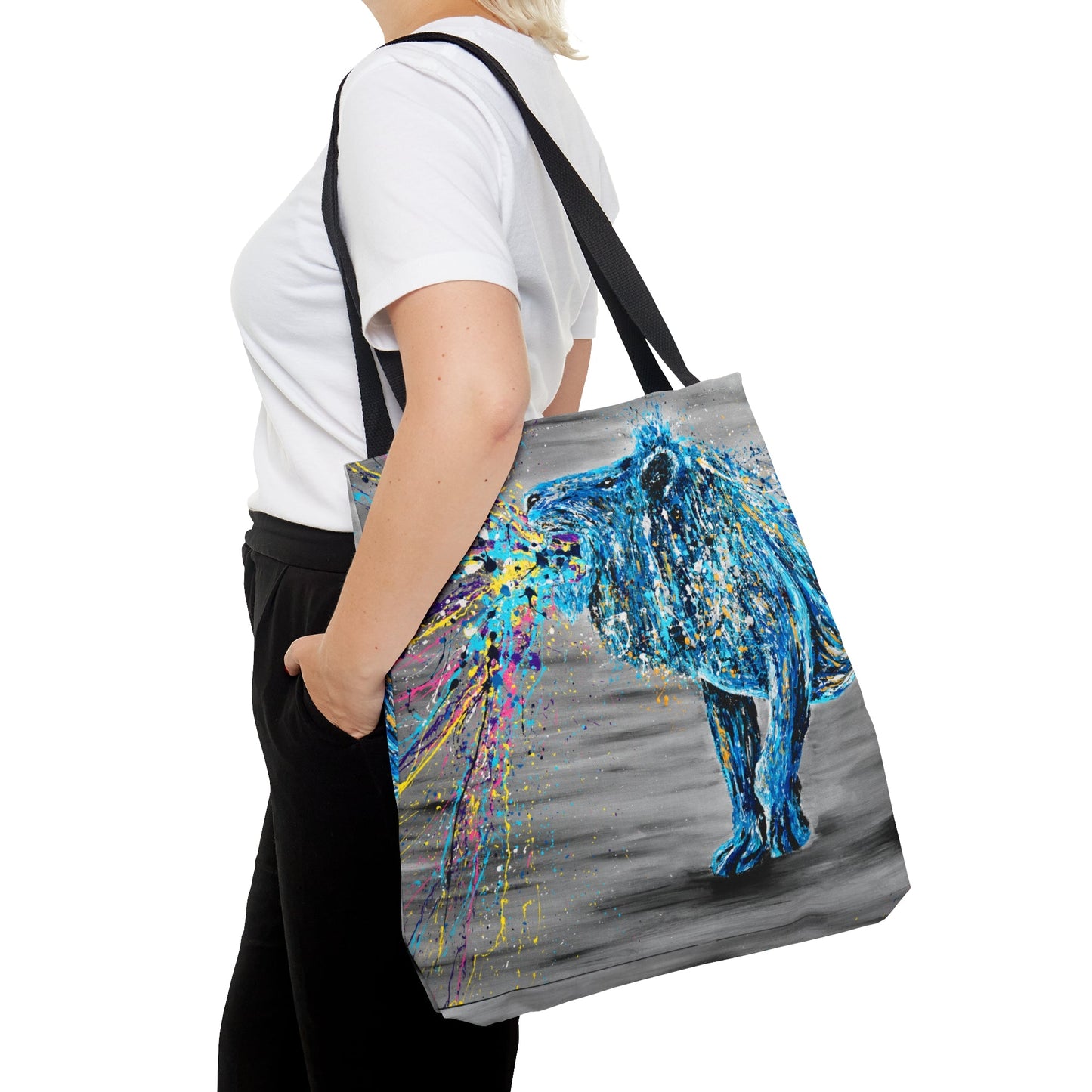 Tote Bag - ROAR OF STRENGTH - Bags BY Albert Levi Art