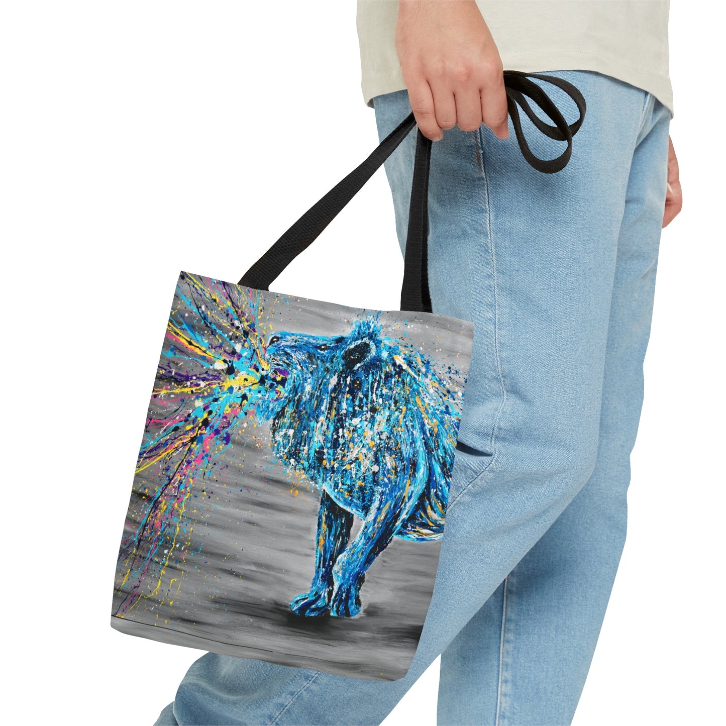 Tote Bag - ROAR OF STRENGTH - Bags BY Albert Levi Art