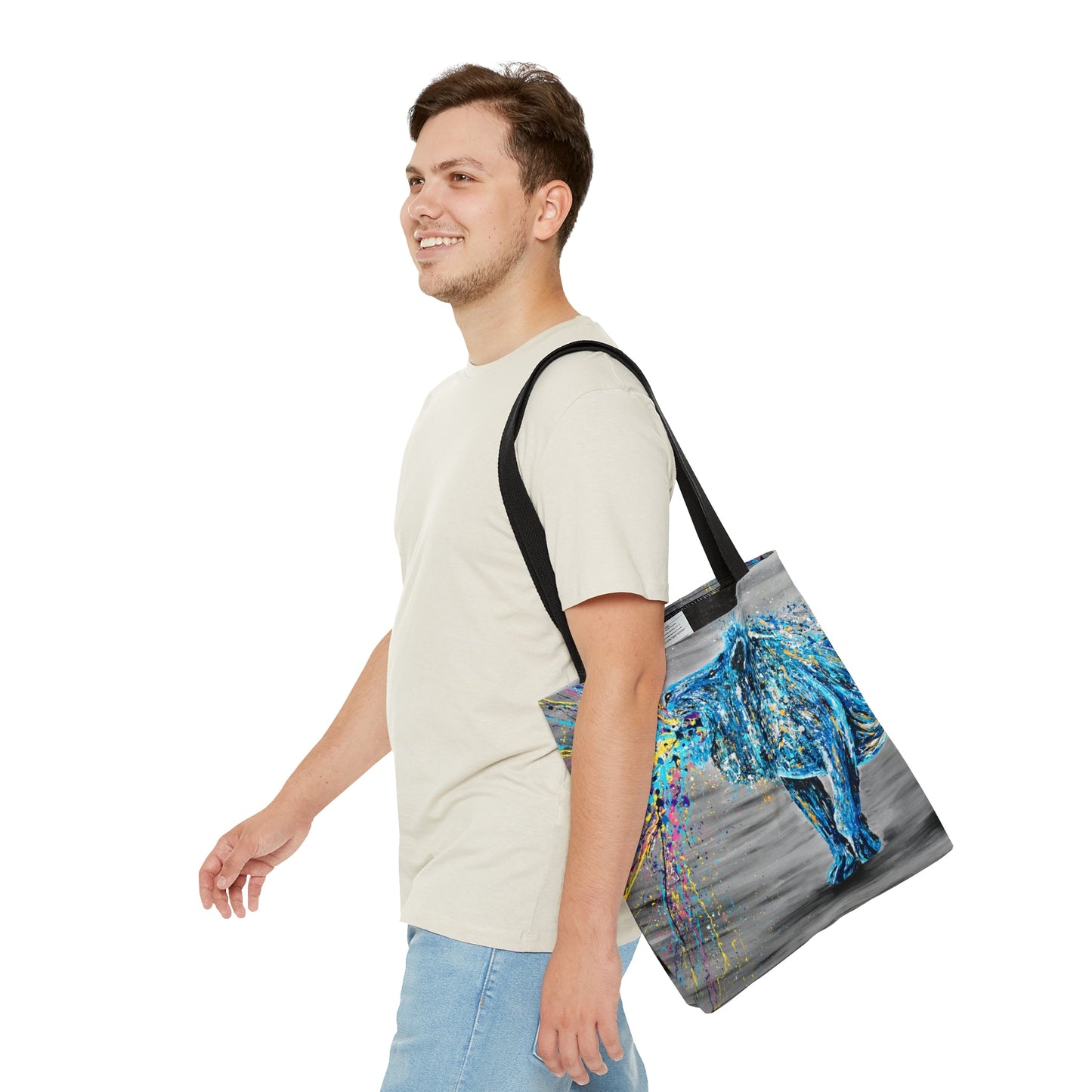 Tote Bag - ROAR OF STRENGTH - Bags BY Albert Levi Art