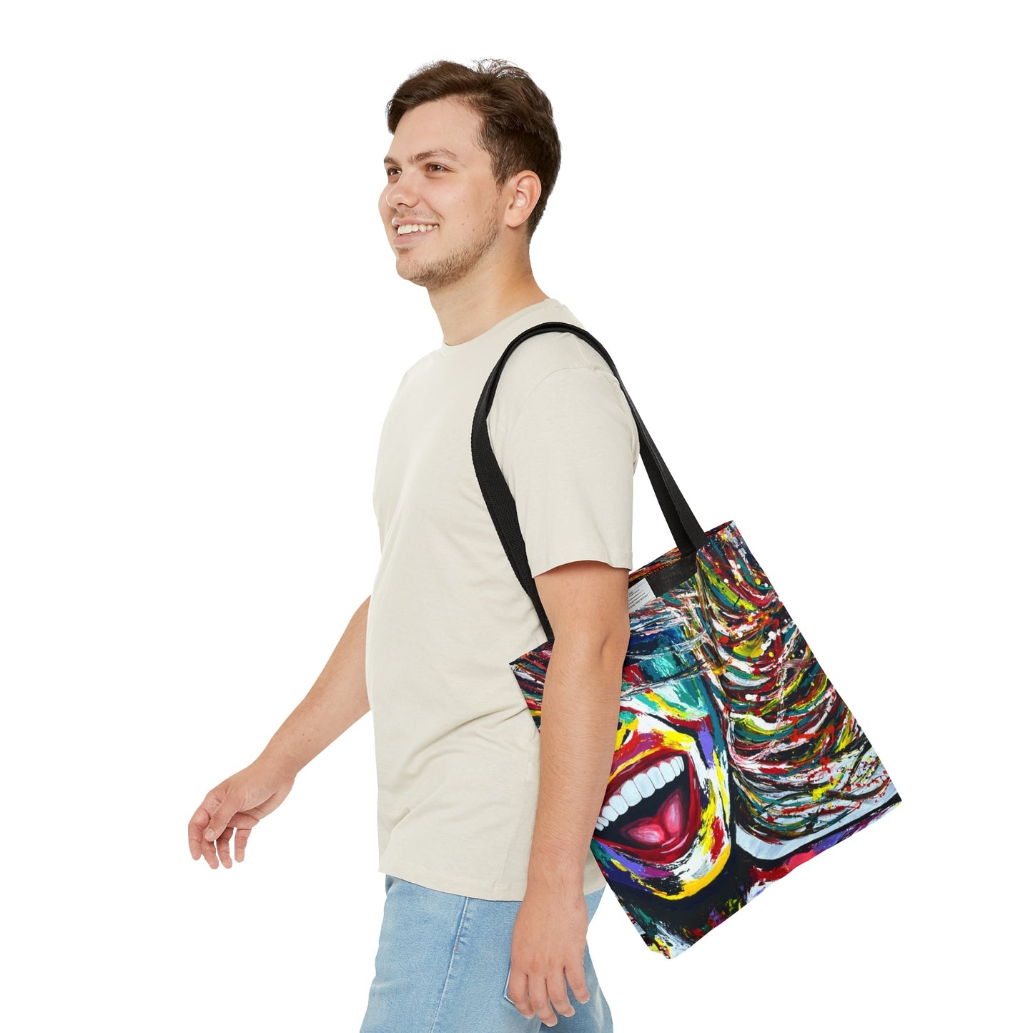 Tote Bag - SMILE FOREVER - Bags BY Albert Levi Art