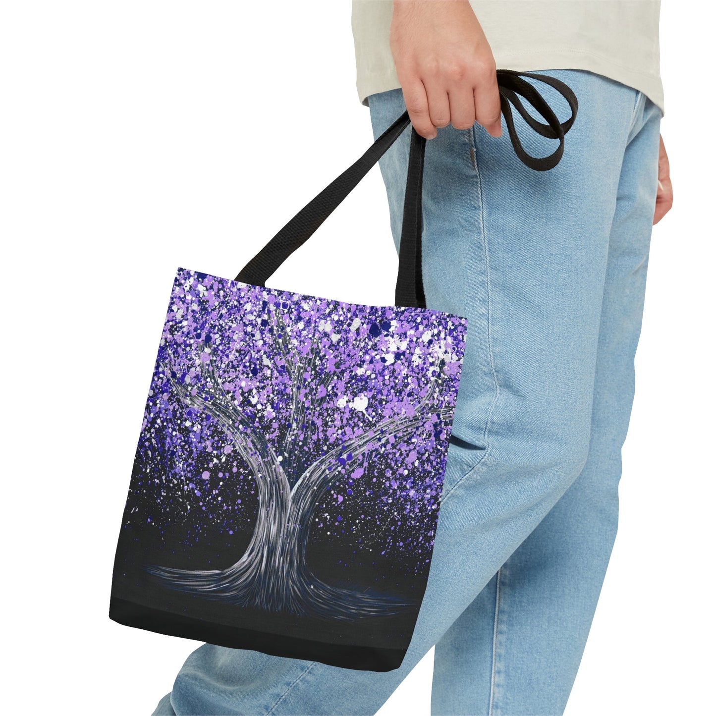 Tote Bag - TRANQUIL PURPLE - Bags BY Albert Levi Art