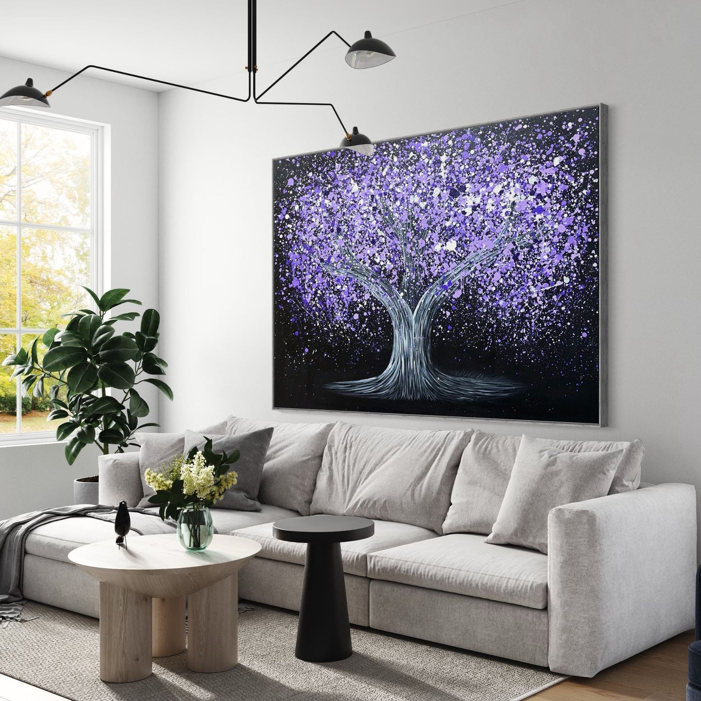 Tote Bag - TRANQUIL PURPLE - Bags BY Albert Levi Art