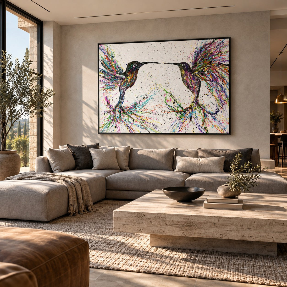 Freedom canvas wall art room mockup