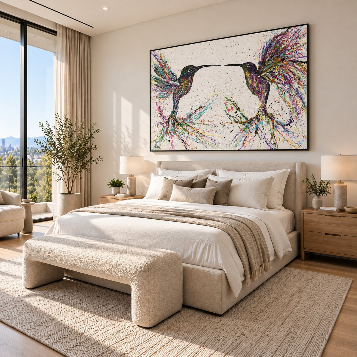 Freedom canvas wall art room mockup