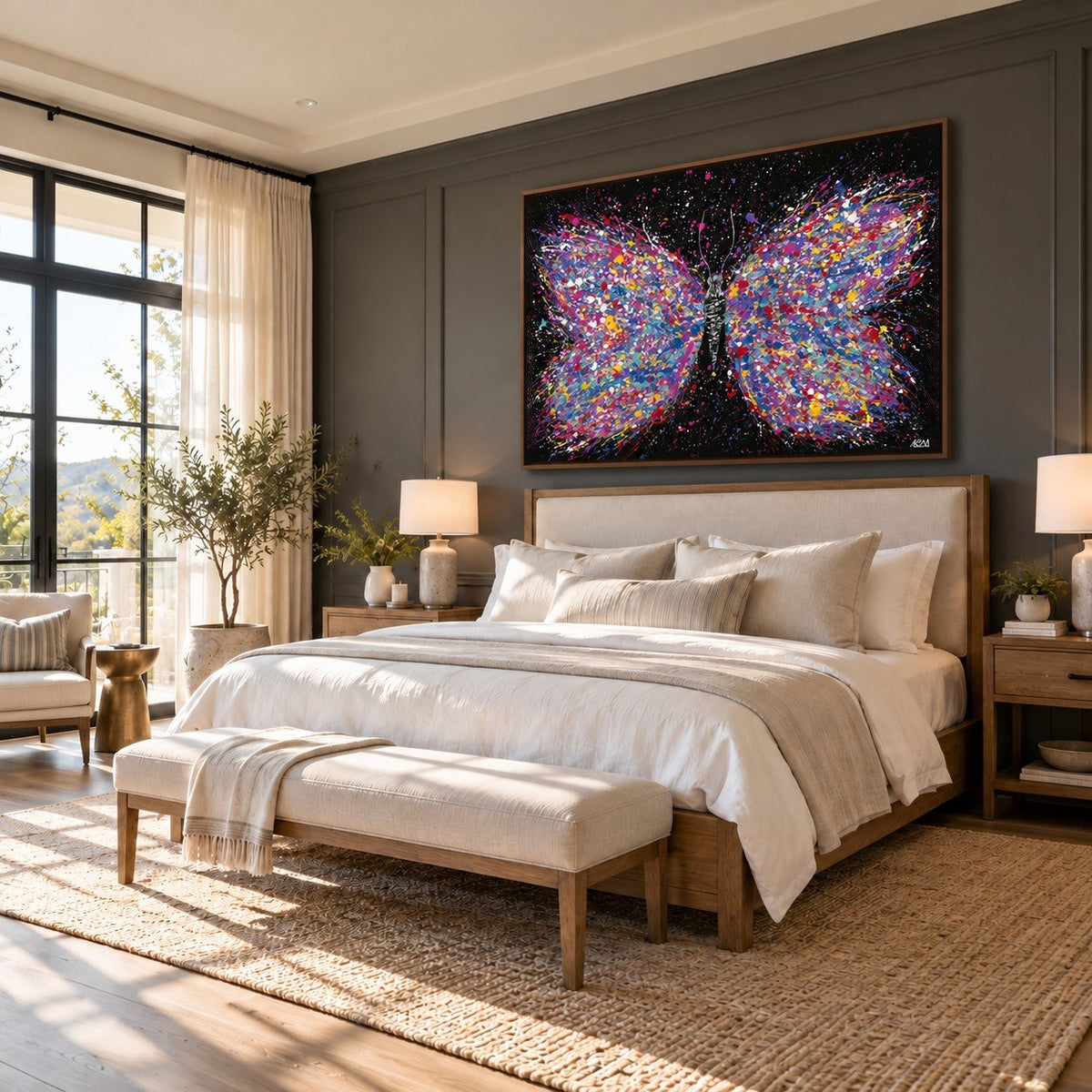 Wings Of Freedom canvas wall art room mockup