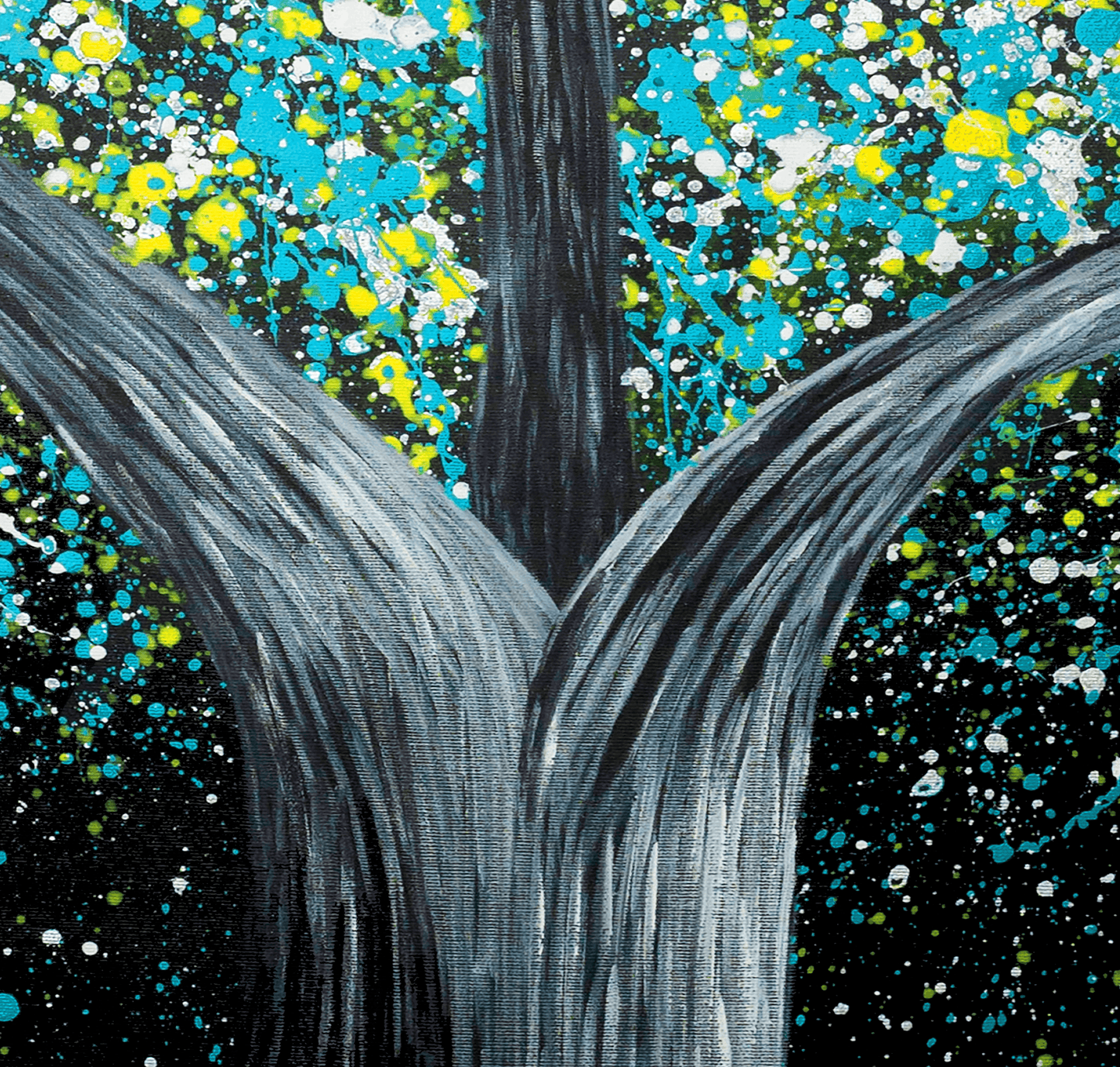 ORIGINAL ARTWORK - Tree of Heppines - Glow in The Dark