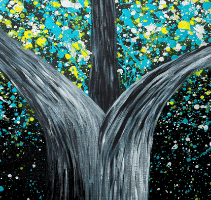 ORIGINAL ARTWORK - Tree of Heppines - Glow in The Dark