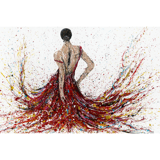 ORIGINAL ARTWORK -  Fiery Elegance