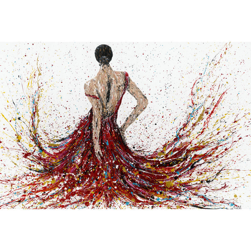 ORIGINAL ARTWORK -  Fiery Elegance