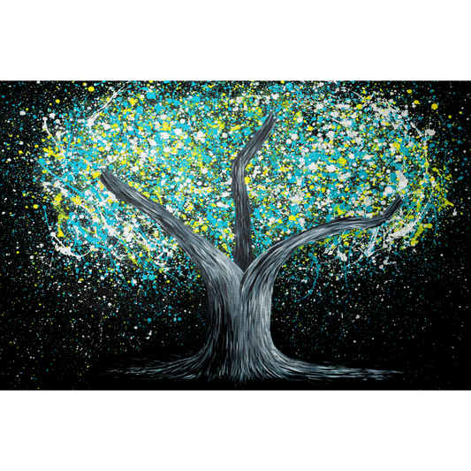 ORIGINAL ARTWORK - Tree of Heppines - Glow in The Dark