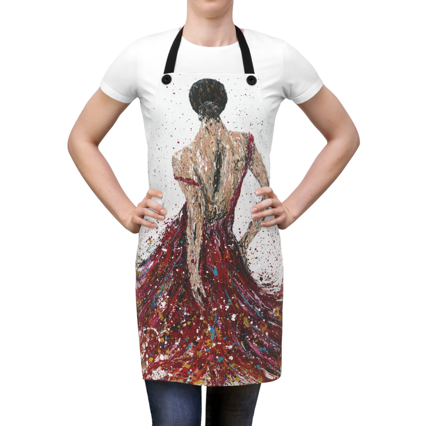 Dress Apron — Fiery Elegance