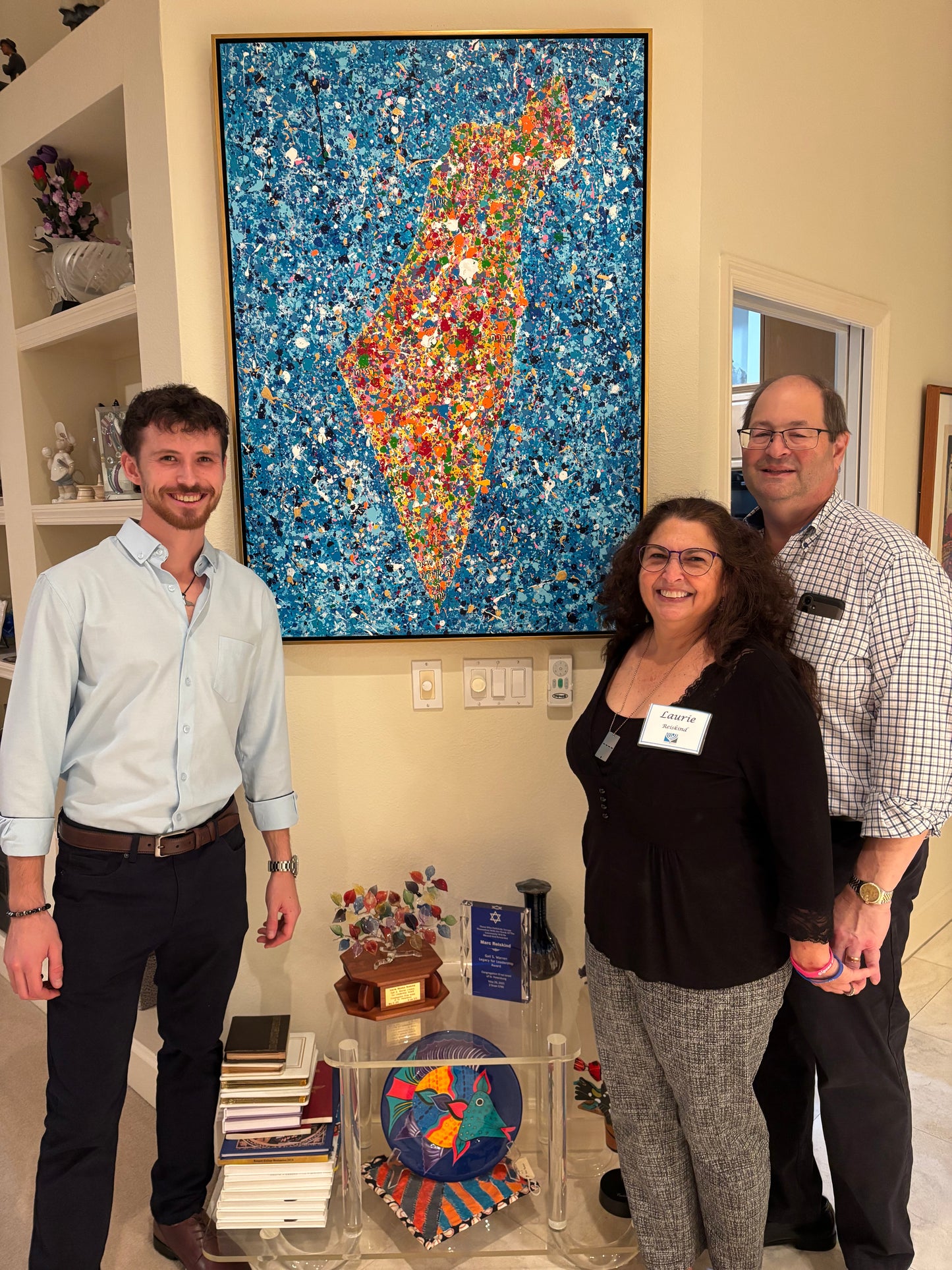 Embellished Edition Print - Map Of Israel - Never Again