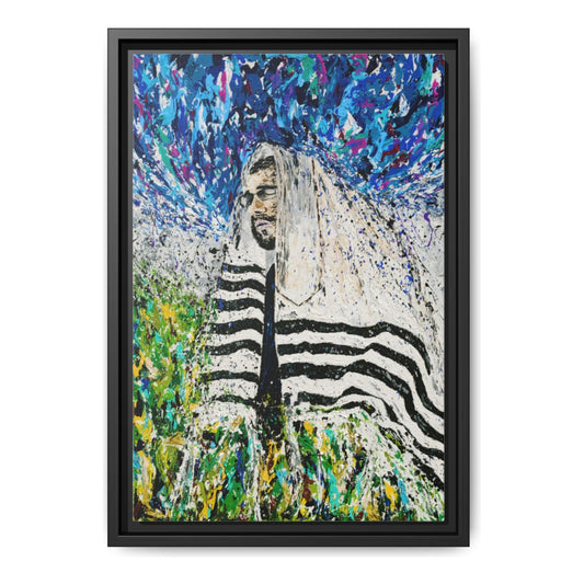 Rabbi Israel framed canvas print by Albert Levi