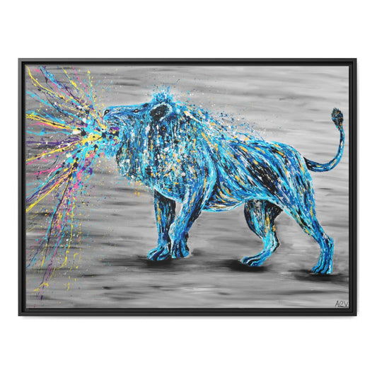 Roar of Strength framed canvas print by Albert Levi