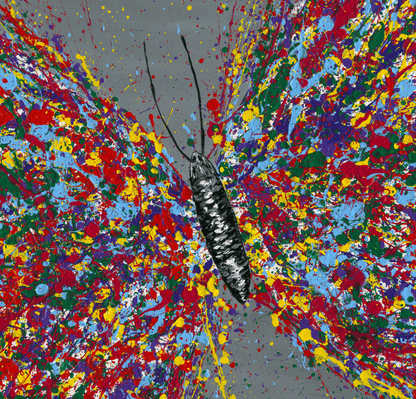 ORIGINAL ARTWORK - Colorful Wings