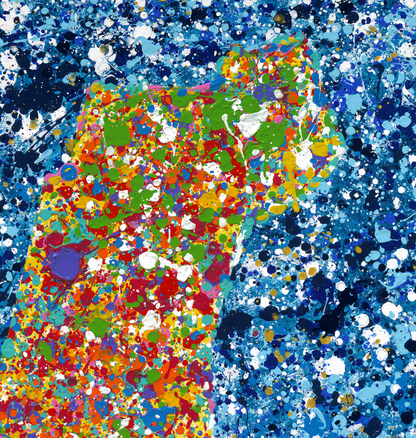 ORIGINAL ARTWORK - Map Of Israel