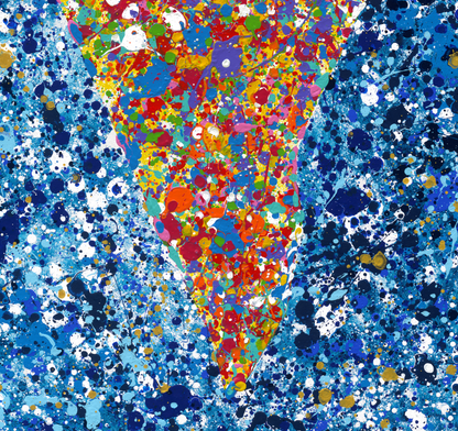 ORIGINAL ARTWORK - Map Of Israel