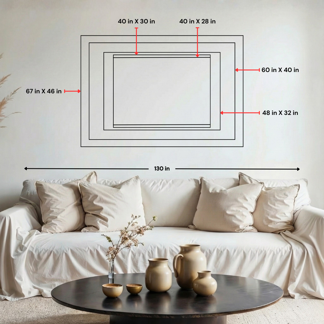 Embellished size chart