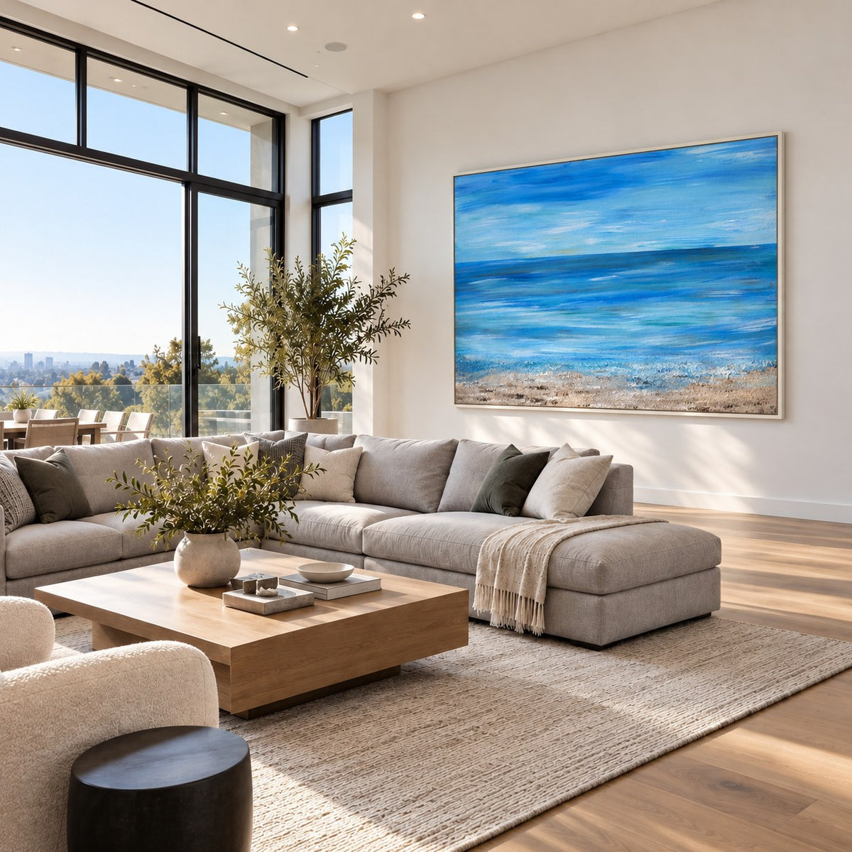 A moment of silence canvas wall art in a stylish room