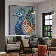 A noble peacock - Canvas BY Albert Levi Art