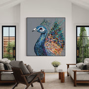 A noble peacock - Canvas BY Albert Levi Art