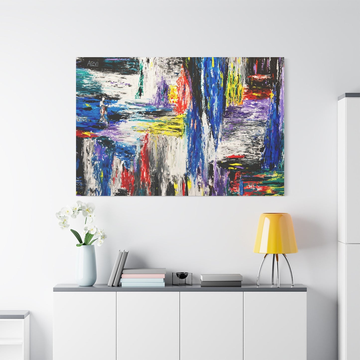 Colorful Canvas: "abstract" by Albert Levi Art