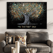 Colorful Canvas: "Am yisrael chai - EARTH" by Albert Levi Art