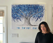 Colorful Canvas: "Am Yisrael Chai - Tree Of Life" by Albert Levi Art