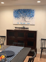 Colorful Canvas: "Am Yisrael Chai - Tree Of Life" by Albert Levi Art