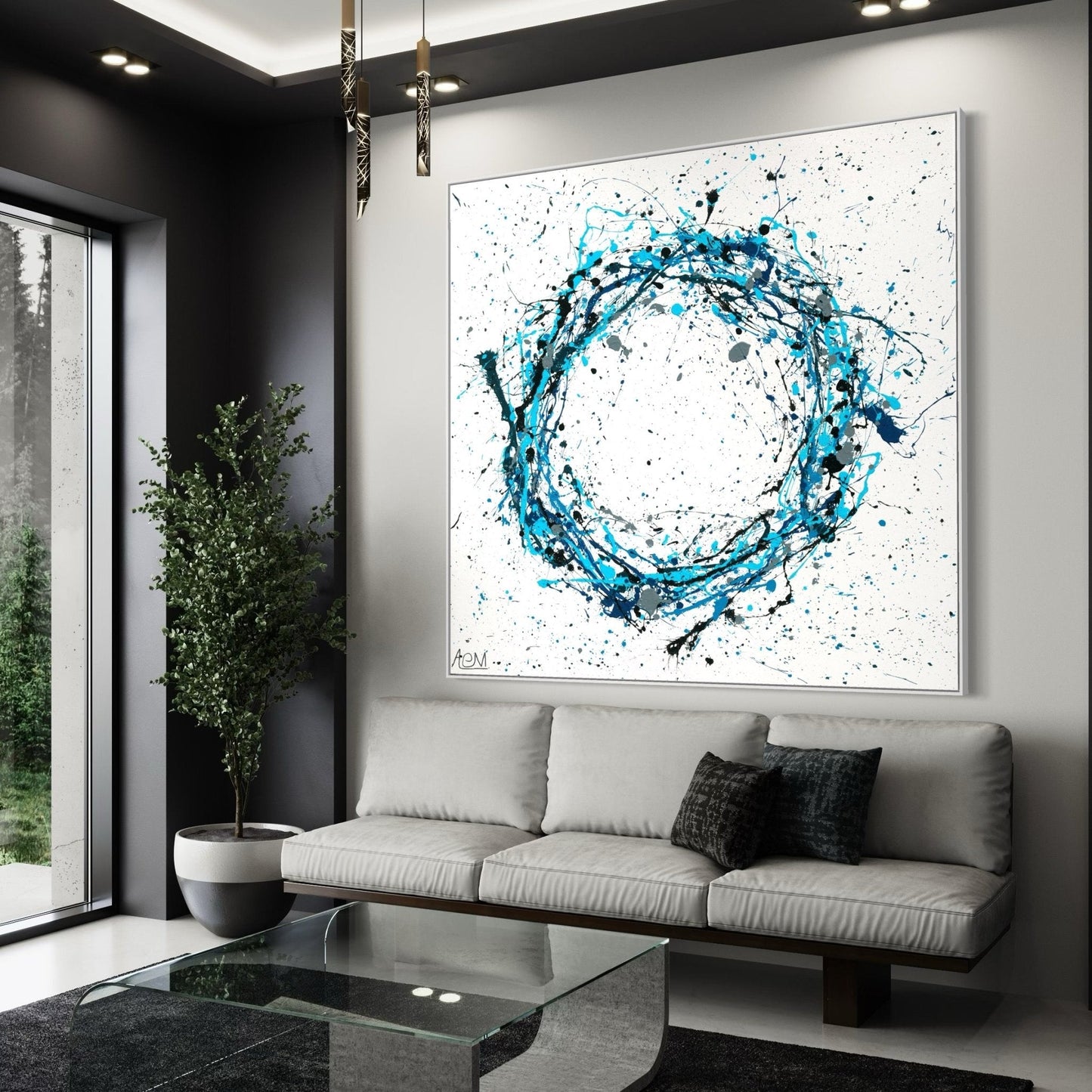 ORIGINAL ARTWORK - Hurricane - BY Albert Levi Art