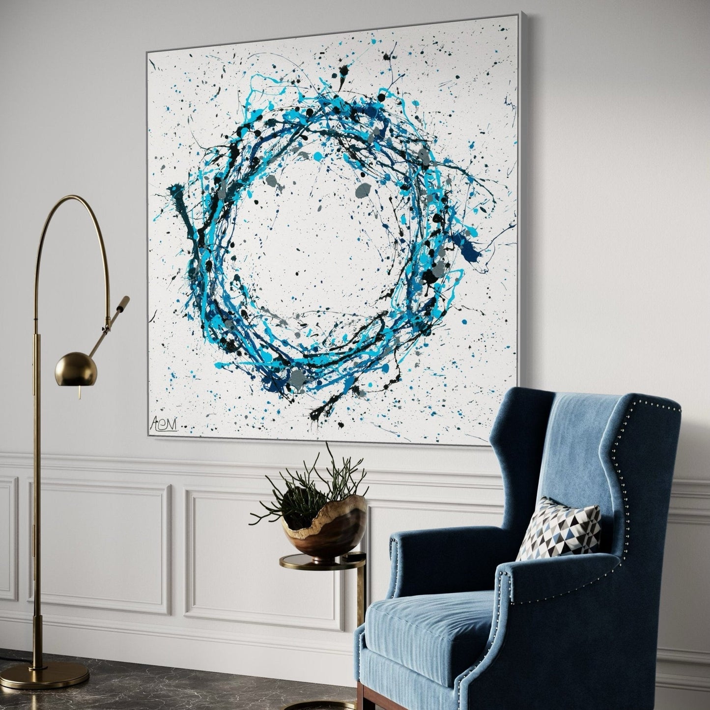 ORIGINAL ARTWORK - Hurricane - BY Albert Levi Art