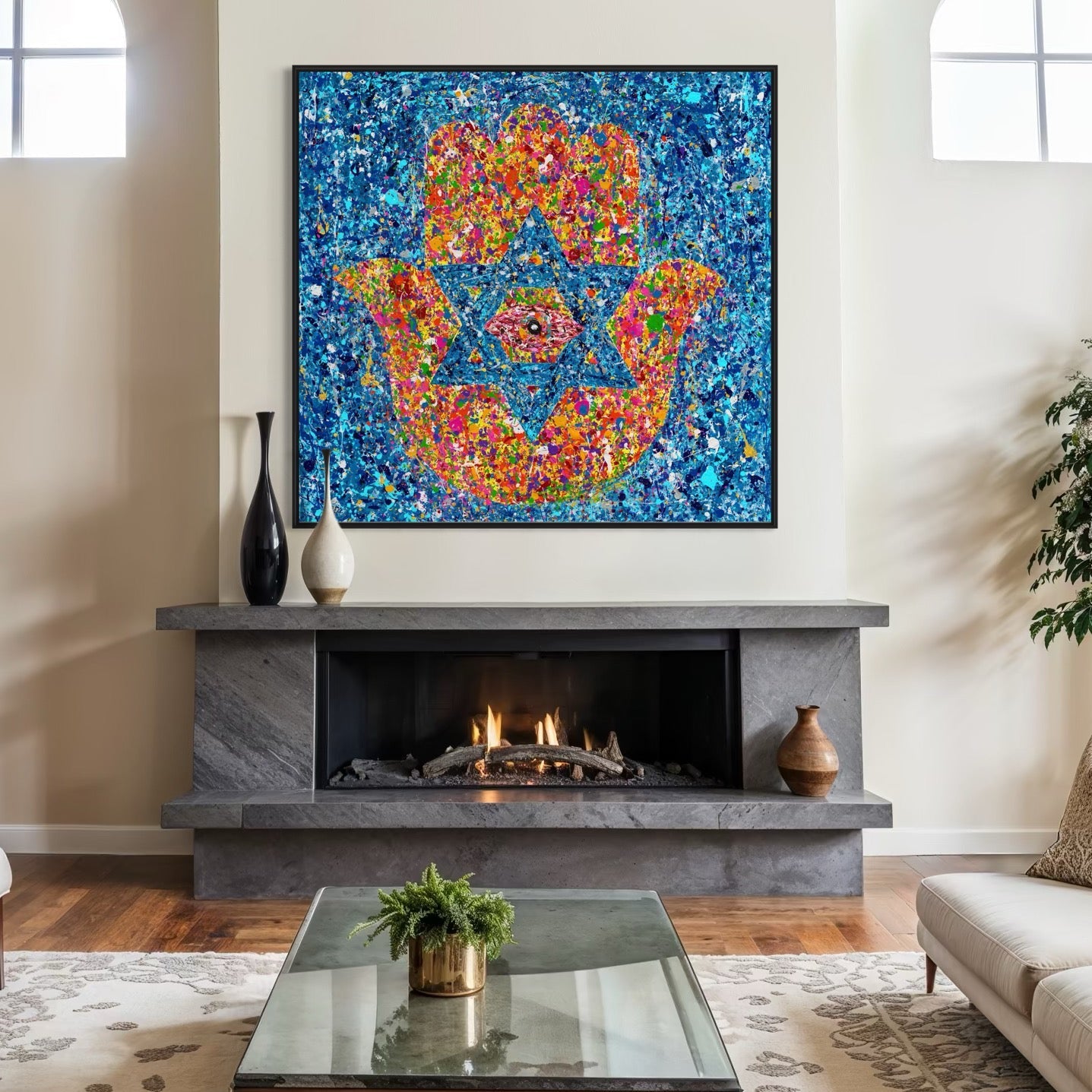 Colorful Canvas: "colors of protection" by Albert Levi Art