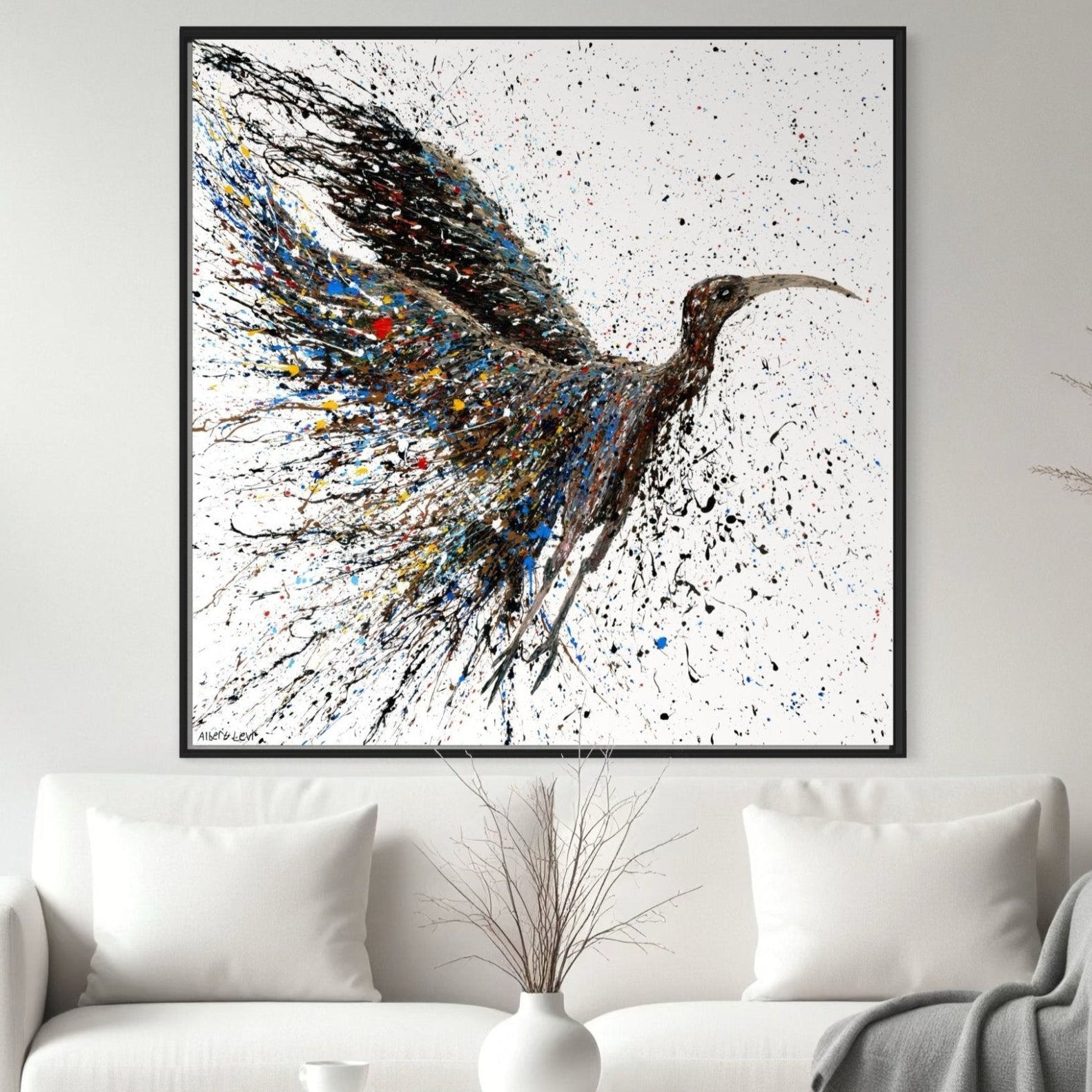 Colorful Canvas: "Copy of Copy of Hamsa" by Albert Levi Art